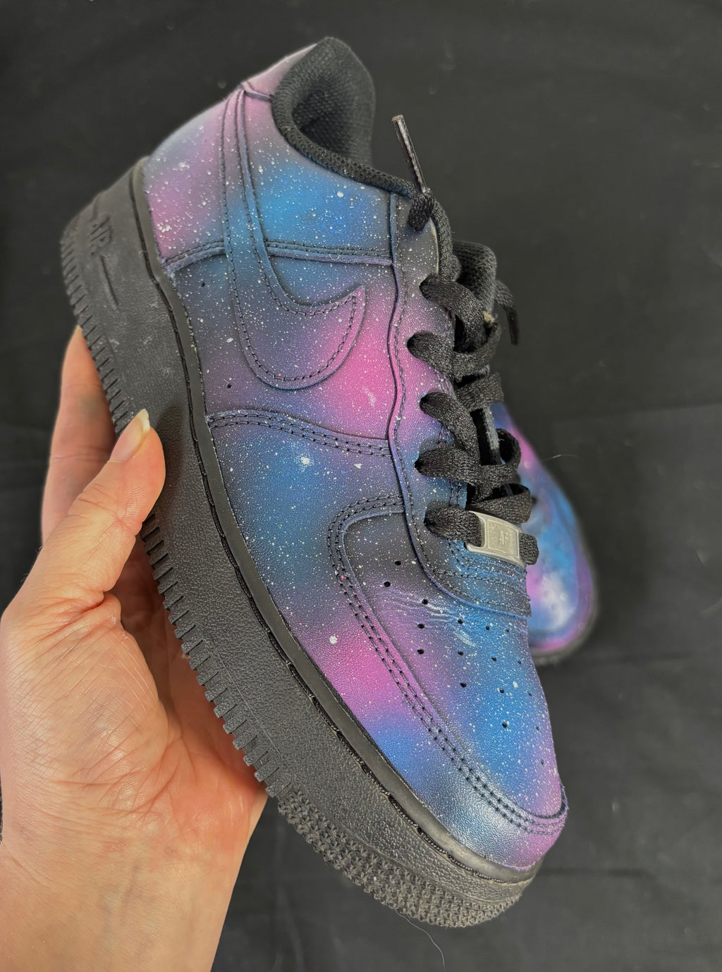 Custom Galaxy Preloved Air Force 1s – Cosmic Edition