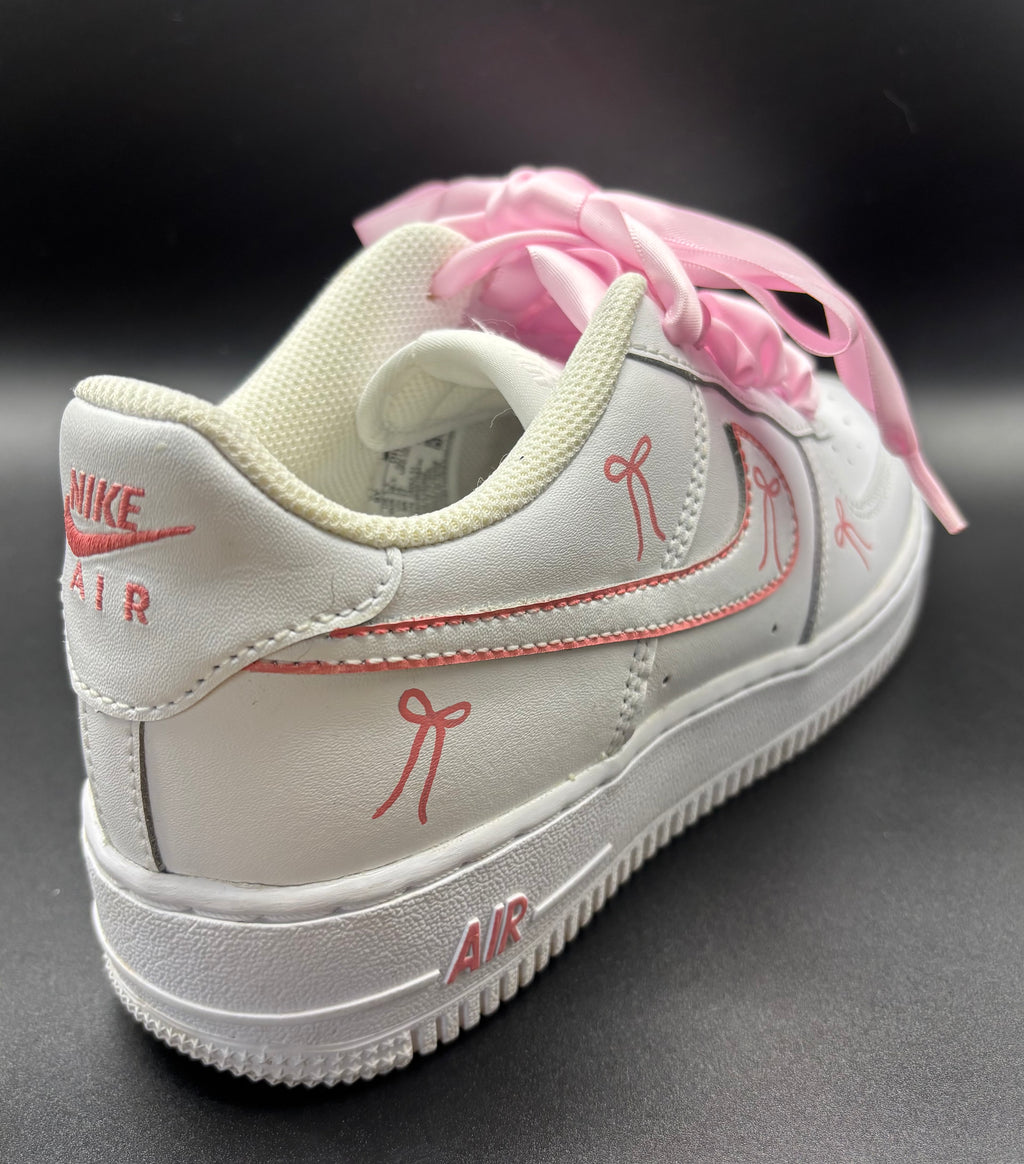 Ribbon/Bow Nike Air Force 1 – Coquette Aesthetic
