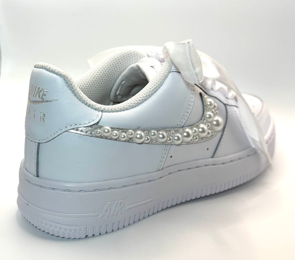 Bridal Pearl Nike Air Force 1’s