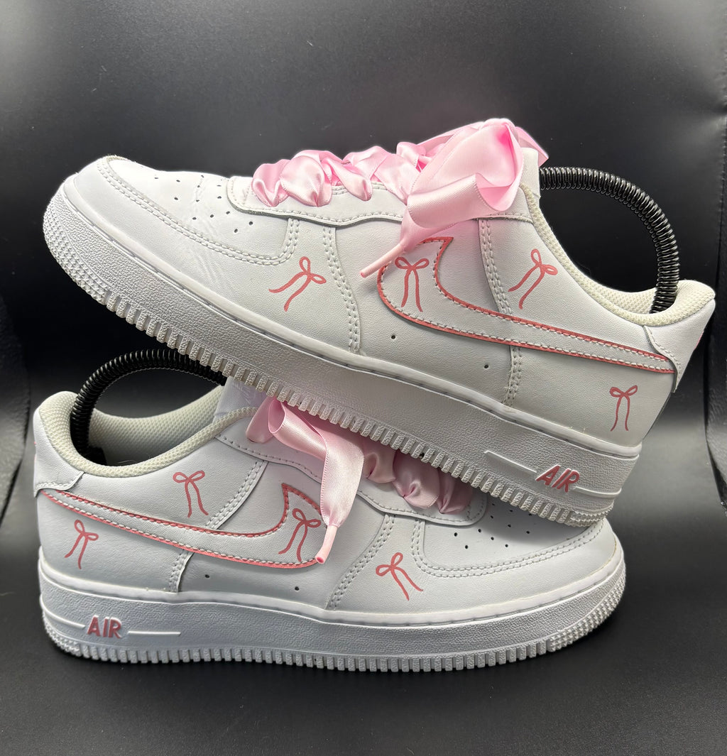 Ribbon/Bow Nike Air Force 1 – Coquette Aesthetic