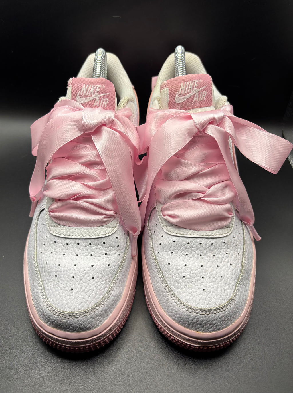 RESERVED - Nike Air Force 1 Pink Bow Detail – UK 6 – Coquette Style – Boutique Aesthetic
