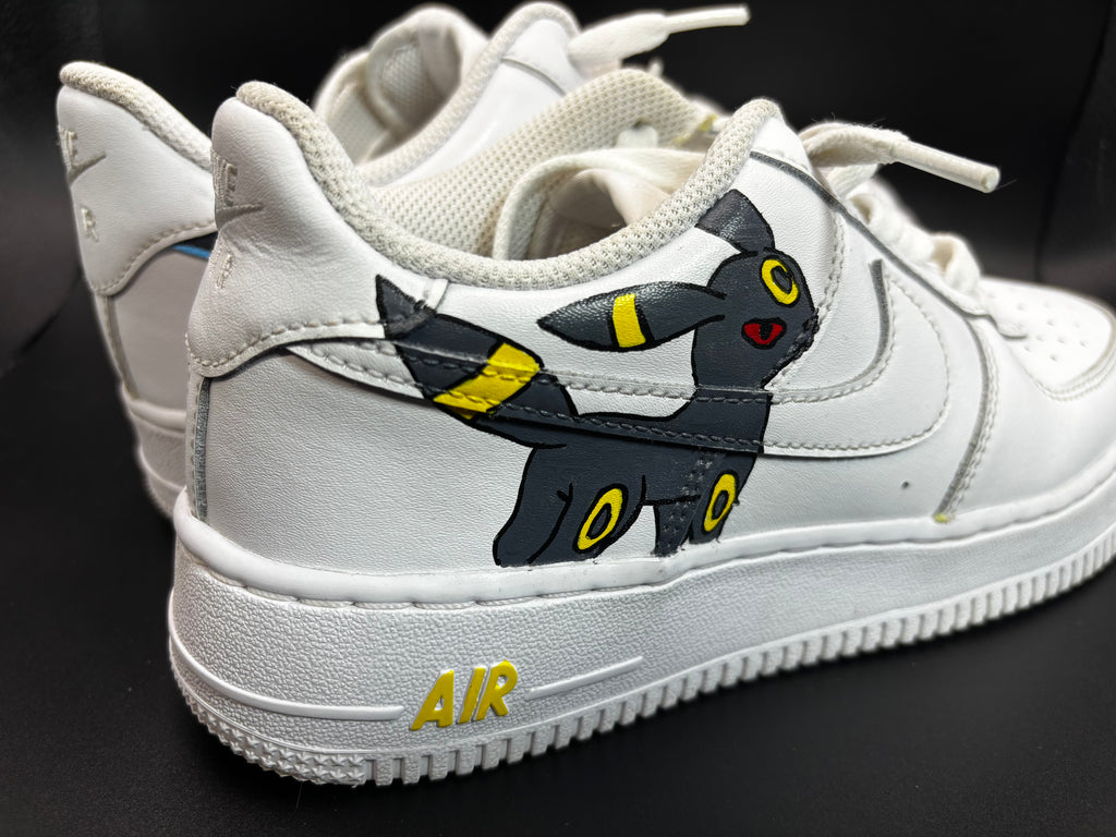 Custom Umbreon & Shiny Umbreon Preloved Air Force 1s – Pokémon Edition