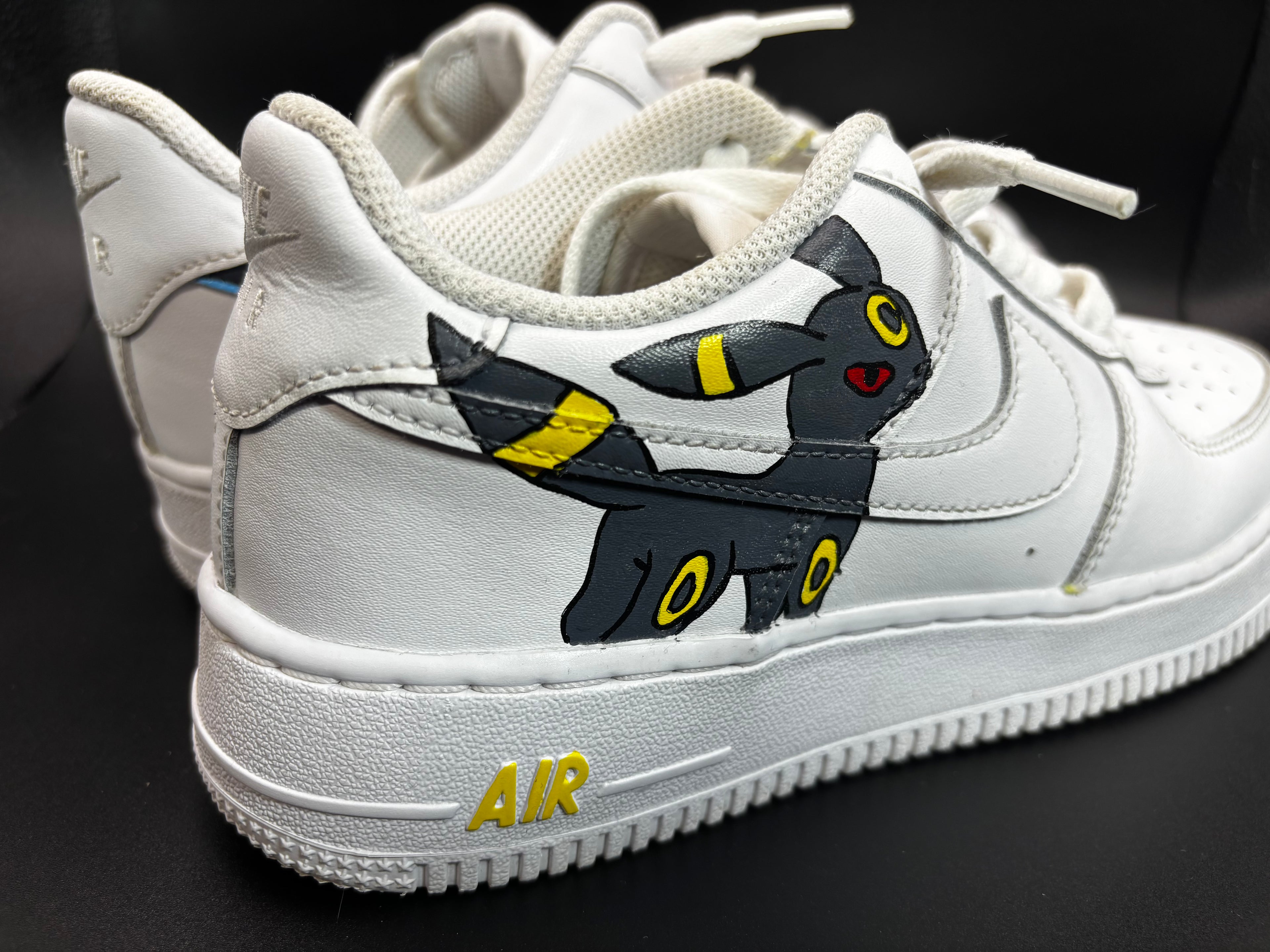Custom Umbreon & Shiny Umbreon Preloved Air Force 1s – Pokémon Edition