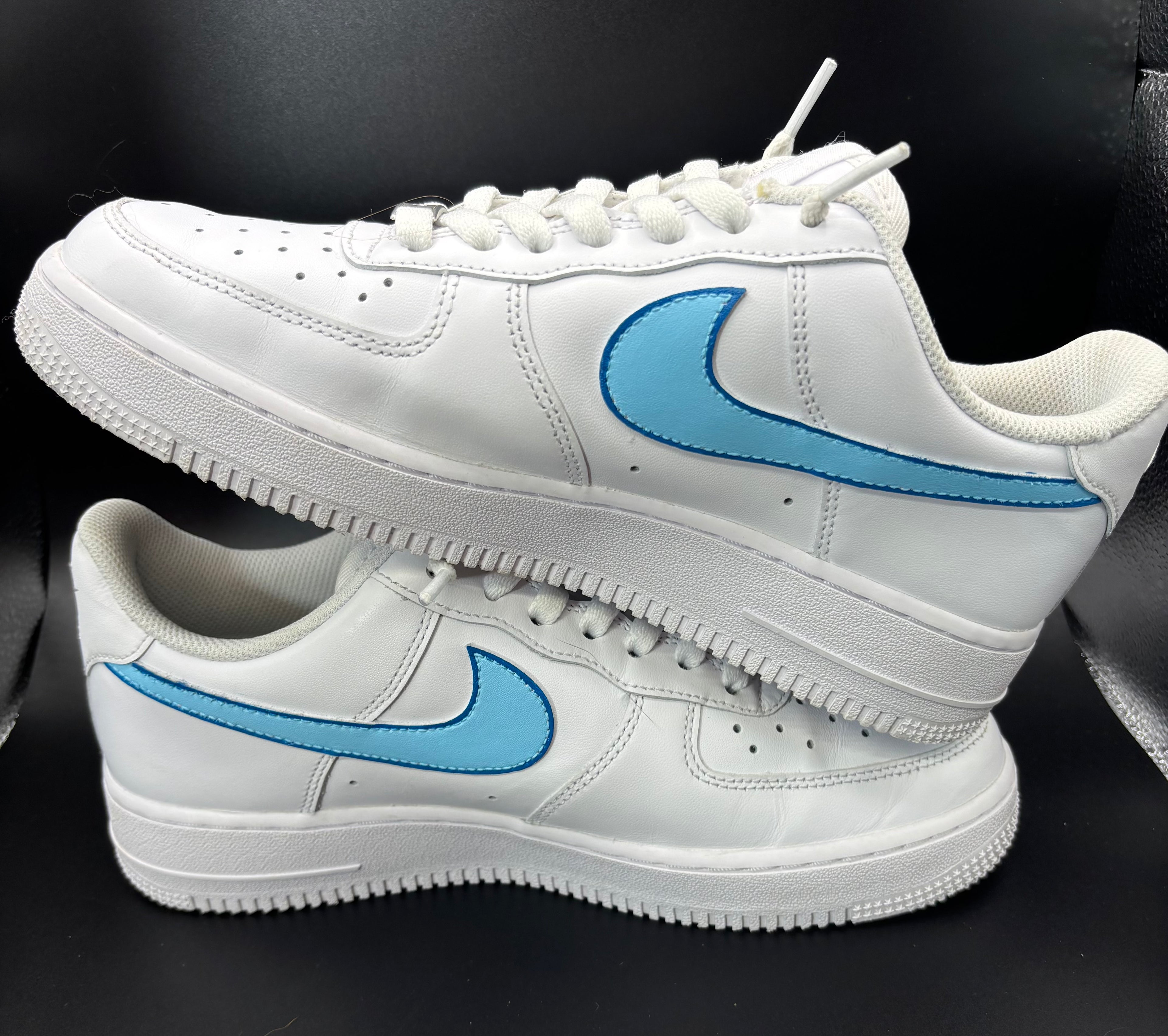 Custom Vaporeon Preloved Air Force 1s – Pokémon Edition