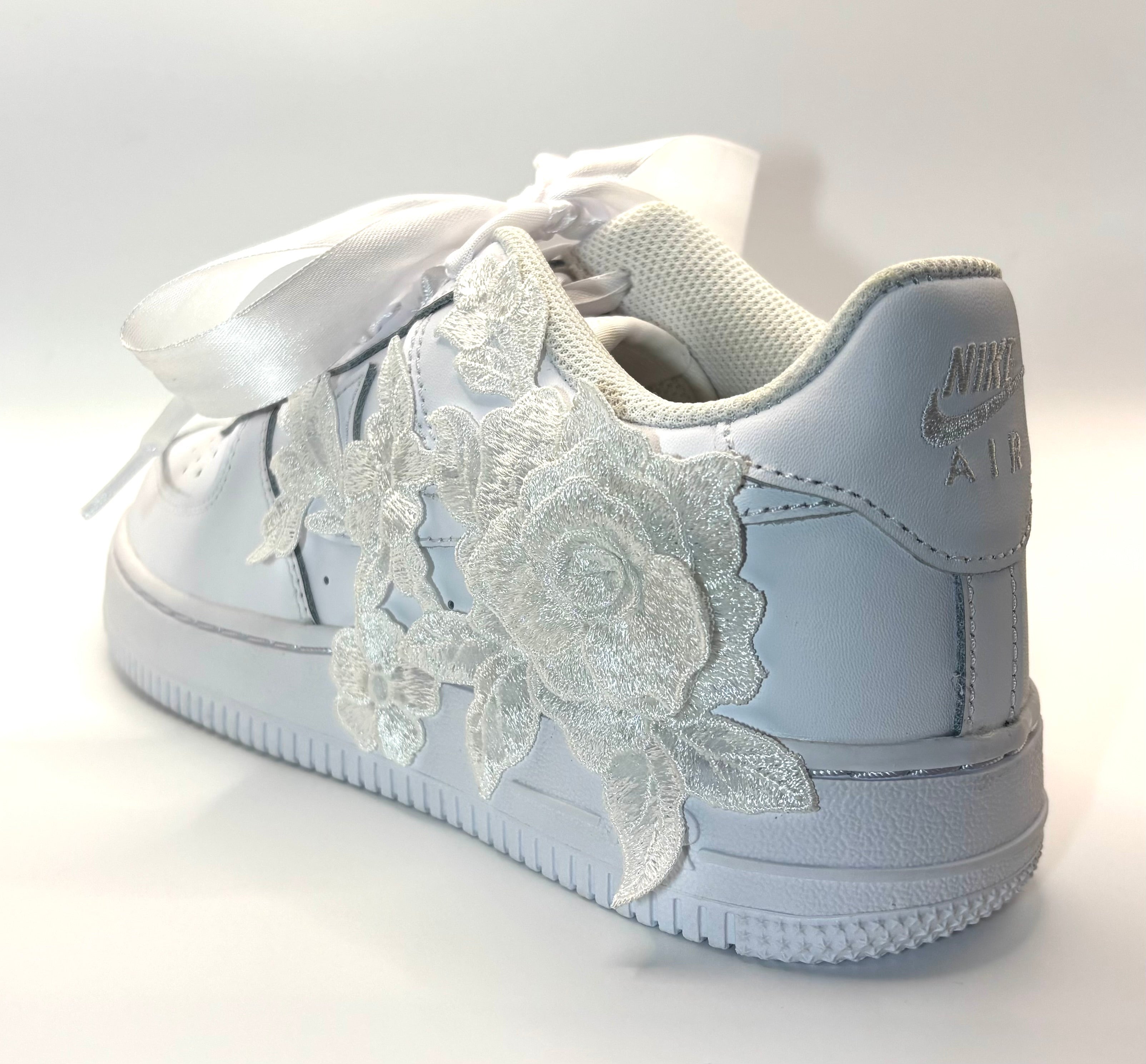 Floral Lace Bridal Nike Air Force 1