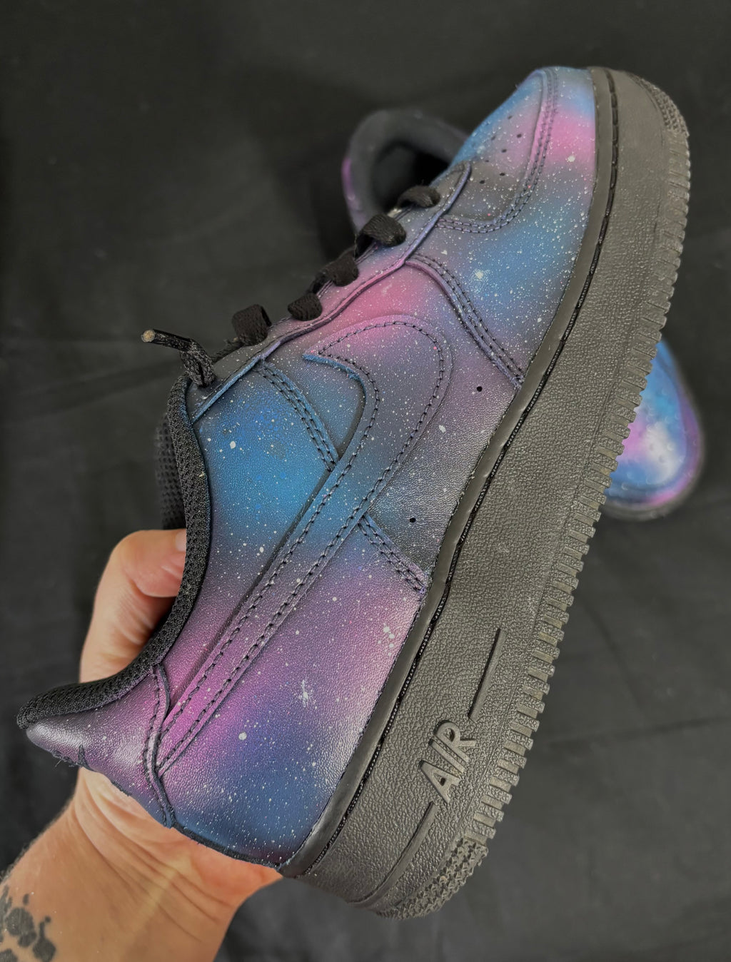 Custom Galaxy Preloved Air Force 1s – Cosmic Edition
