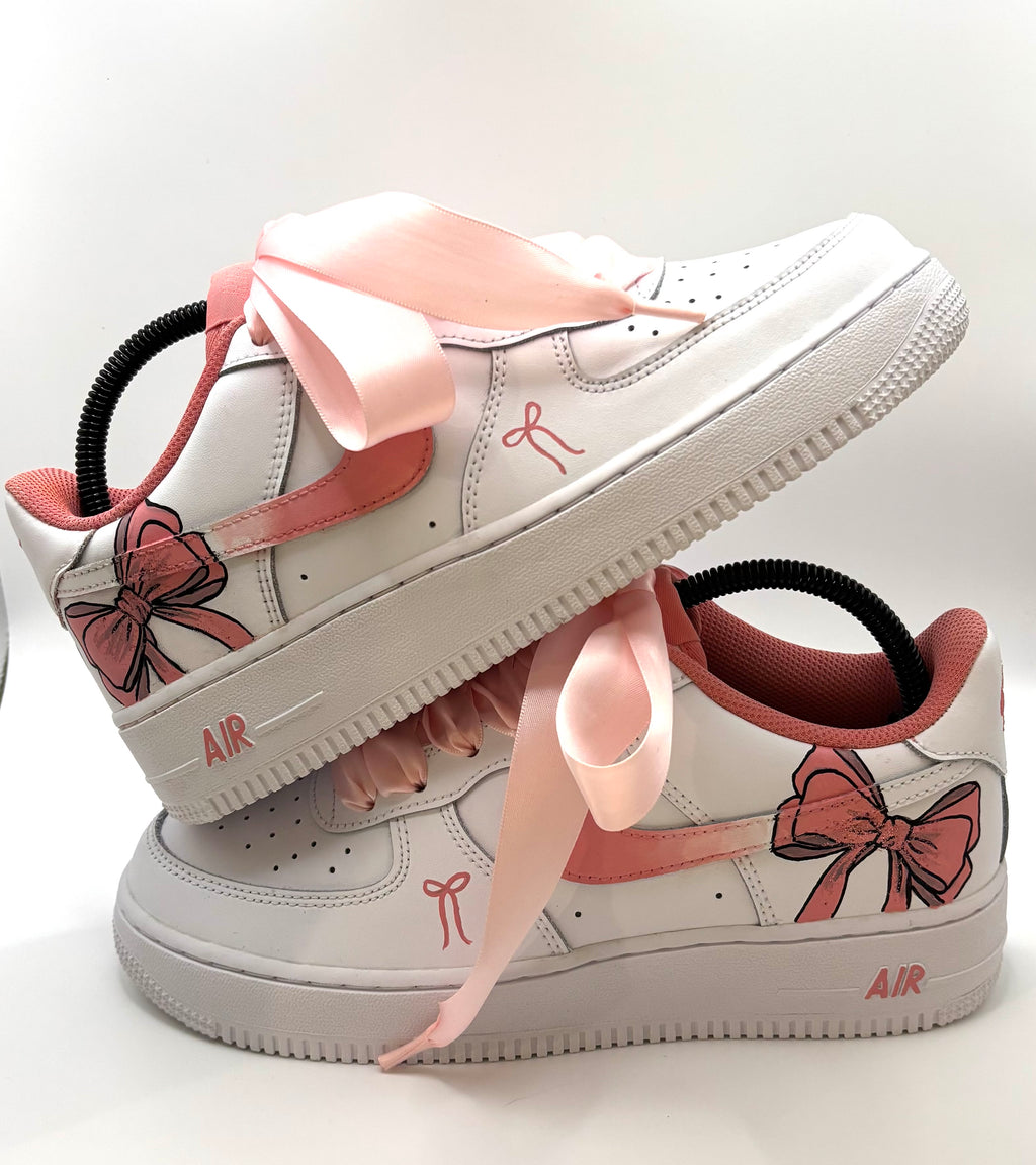 Custom Bow Nike Air Force 1’s