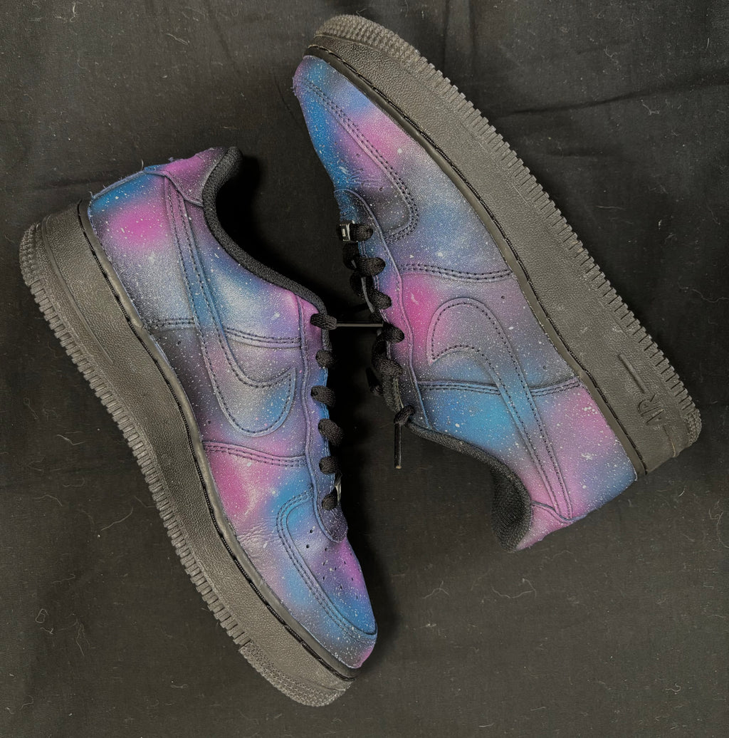 Custom Galaxy Preloved Air Force 1s – Cosmic Edition
