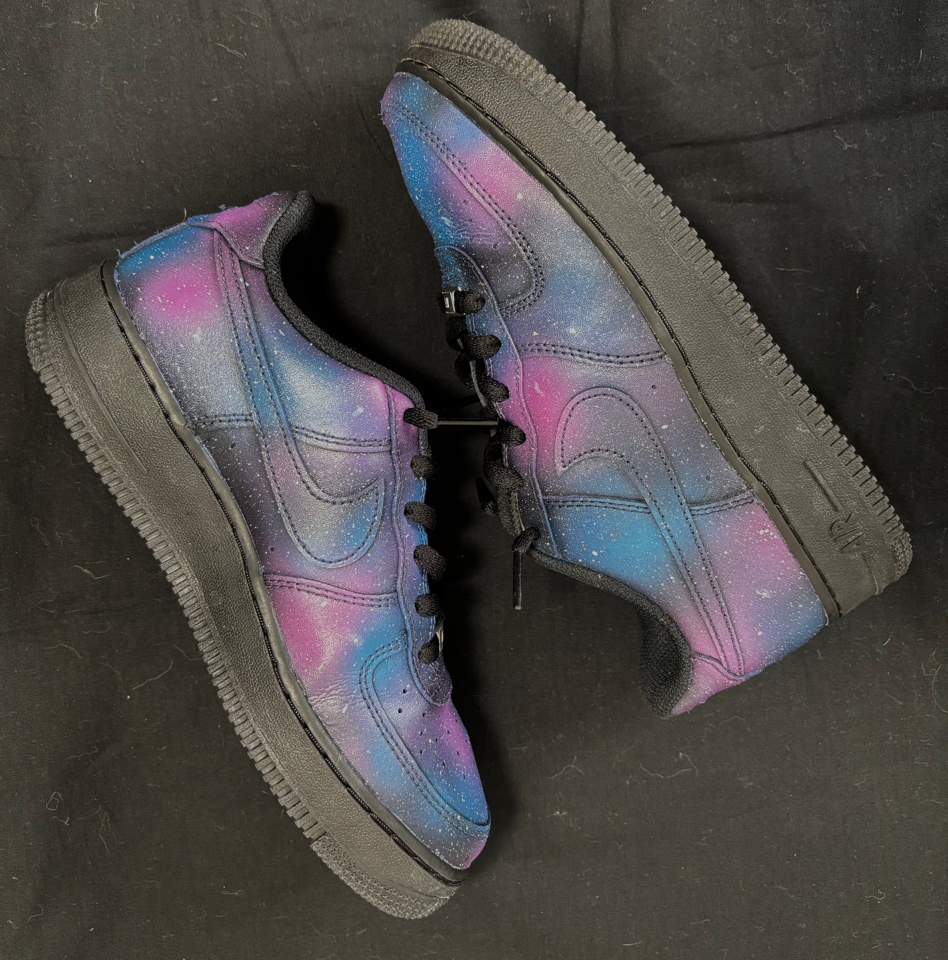 Custom Galaxy Preloved Air Force 1s – Cosmic Edition