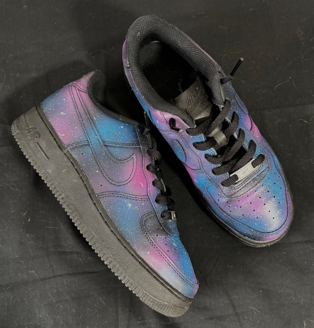 Custom Galaxy Preloved Air Force 1s – Cosmic Edition