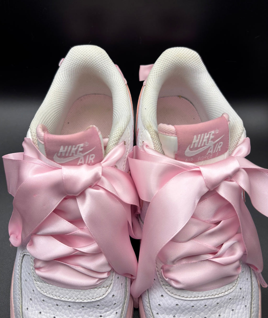 RESERVED - Nike Air Force 1 Pink Bow Detail – UK 6 – Coquette Style – Boutique Aesthetic