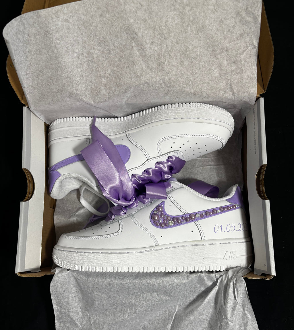 Reserved - Nike AF1 Lilac Pearl Bridal