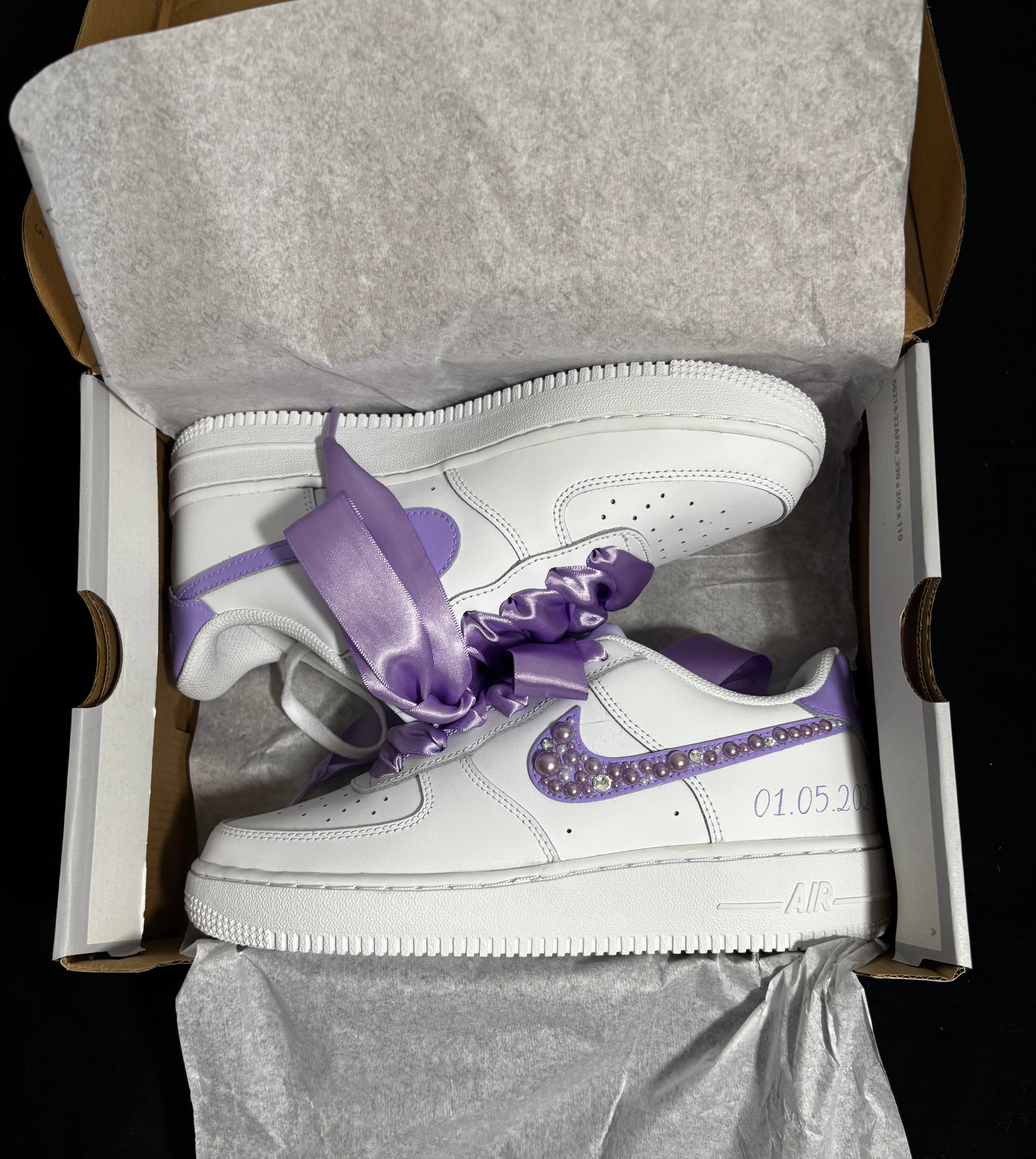 Reserved - Nike AF1 Lilac Pearl Bridal