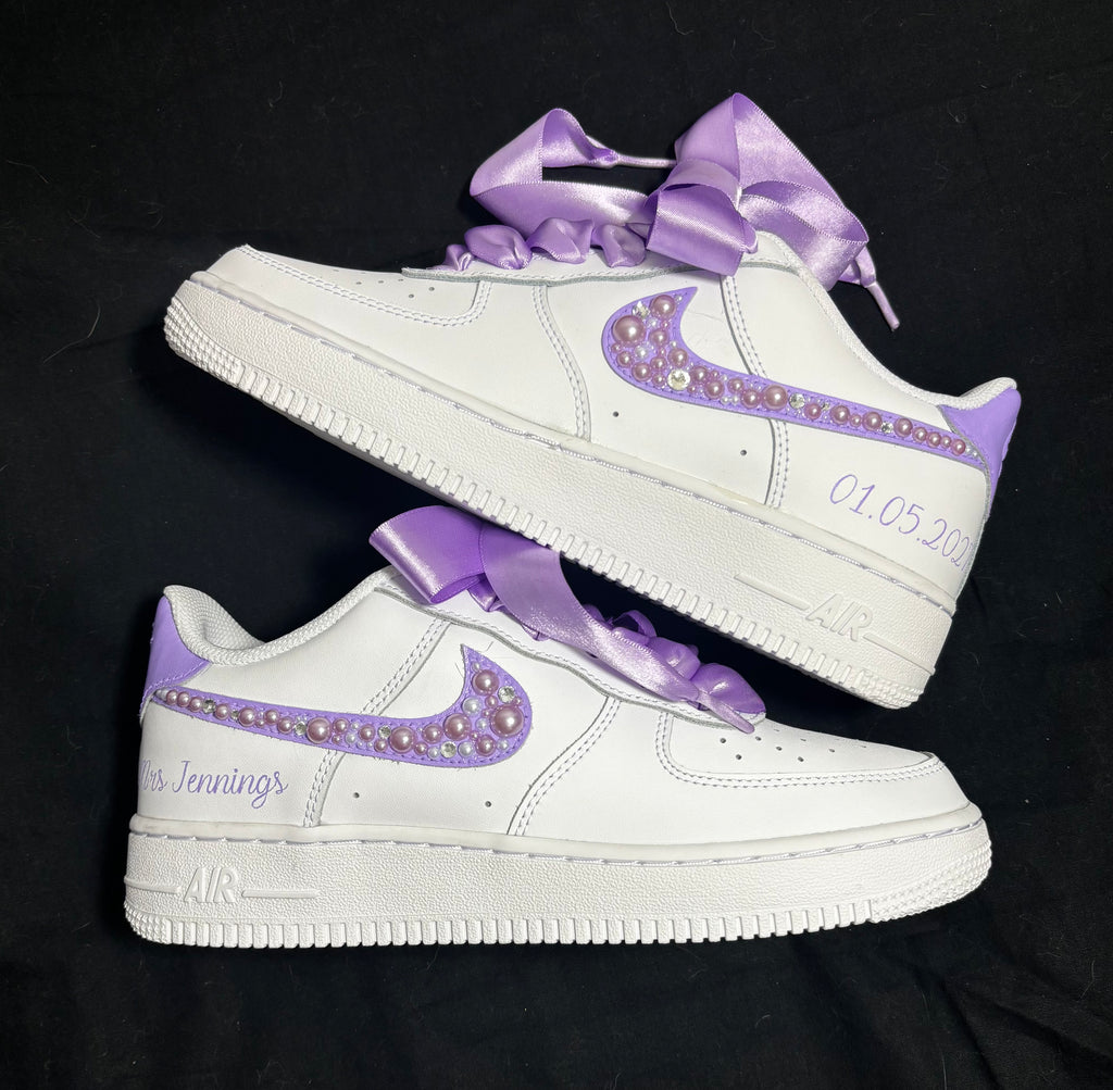 Reserved - Nike AF1 Lilac Pearl Bridal