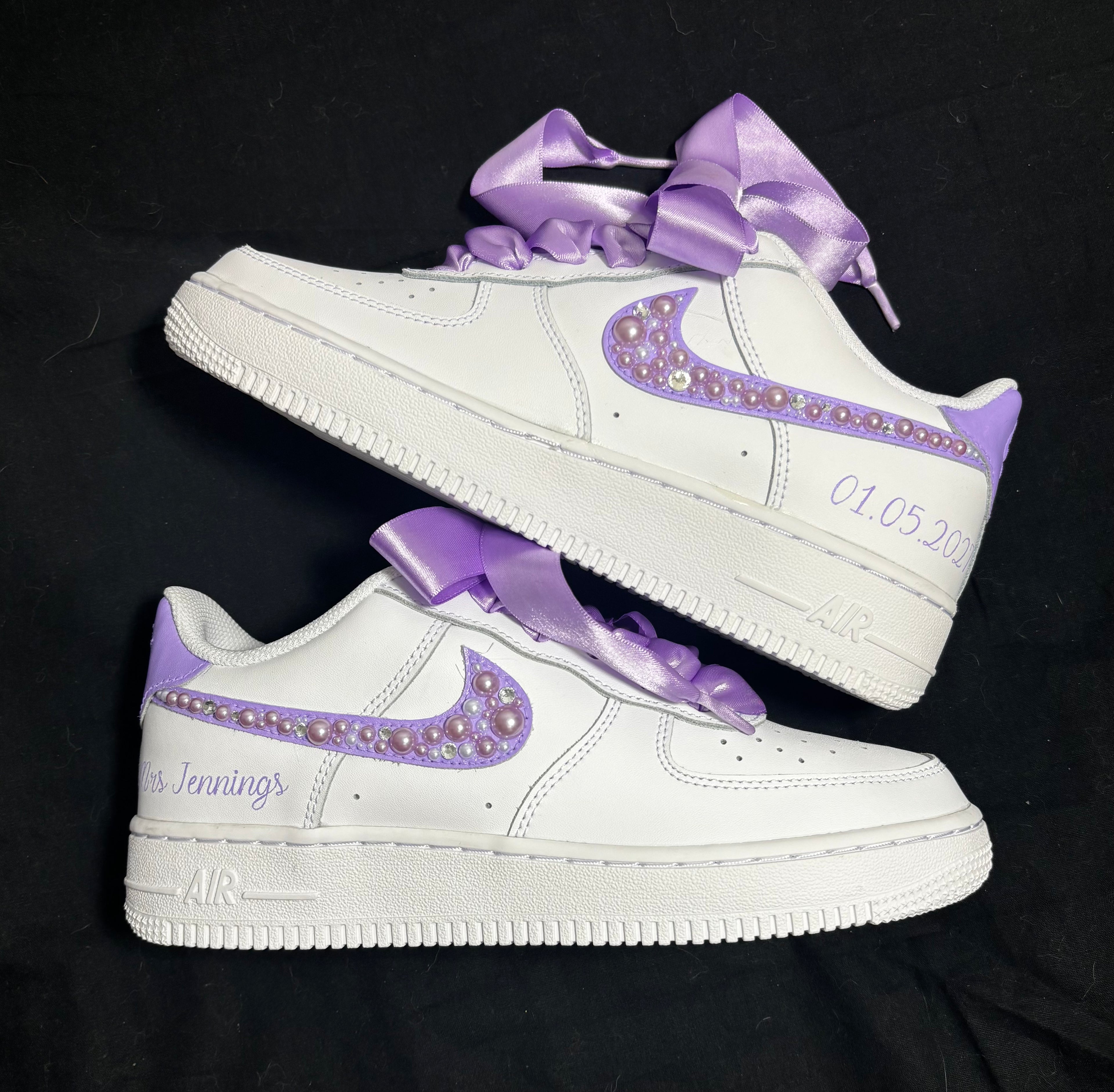 Reserved - Nike AF1 Lilac Pearl Bridal