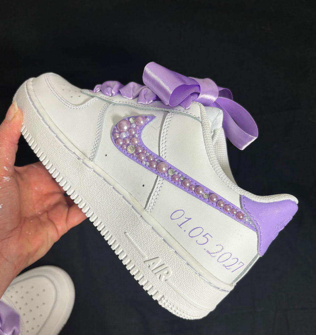 Reserved - Nike AF1 Lilac Pearl Bridal