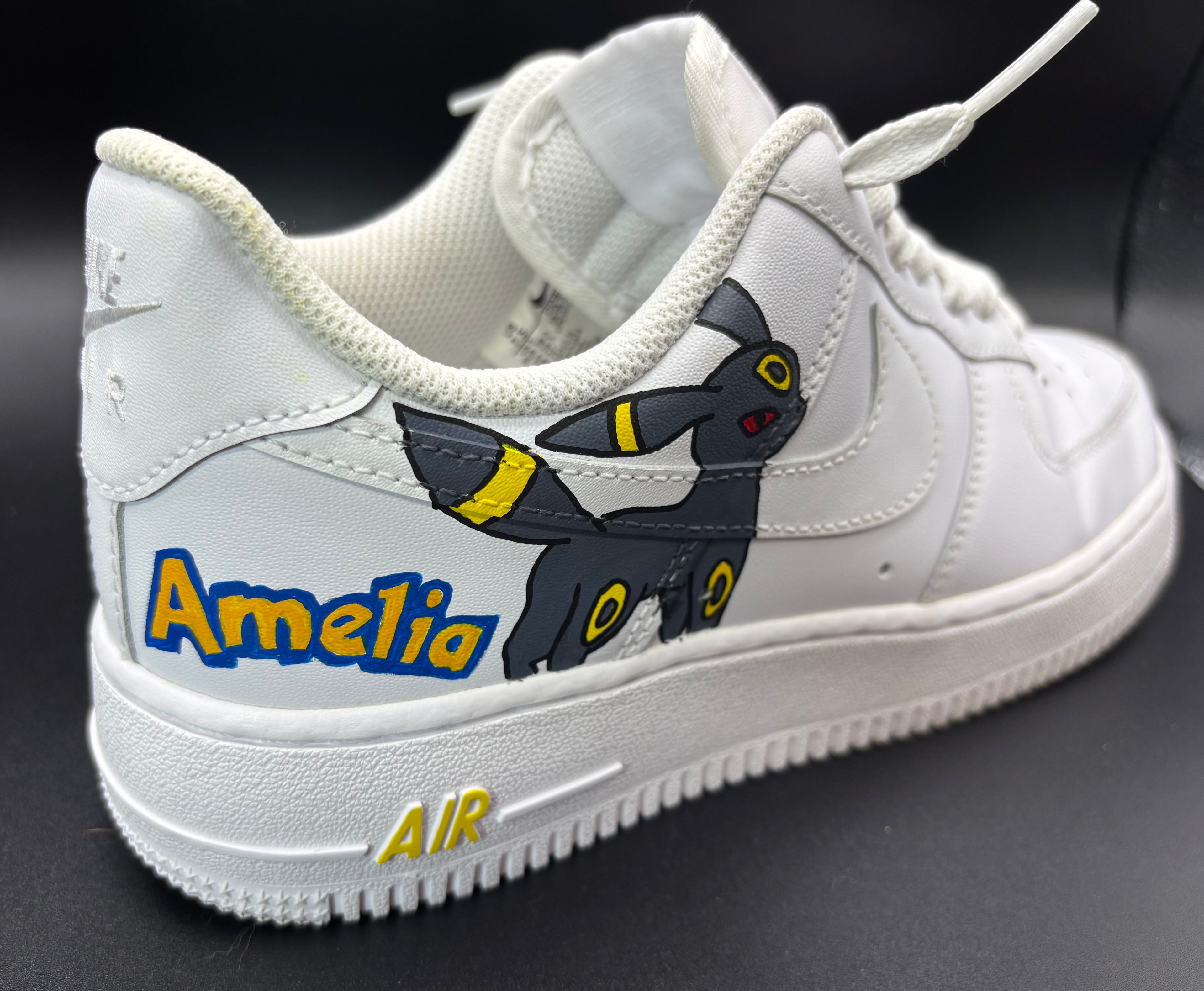 Custom Vaporeon Preloved Air Force 1s – Pokémon Edition